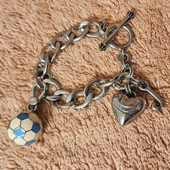 Juicy Couture Jewelry - Juicy Couture Blue Soccer Ball Charm
